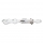 Glass Pipe Rochit w. Filter Adapter Clear  SG19 18,5cm (Black Leaf)